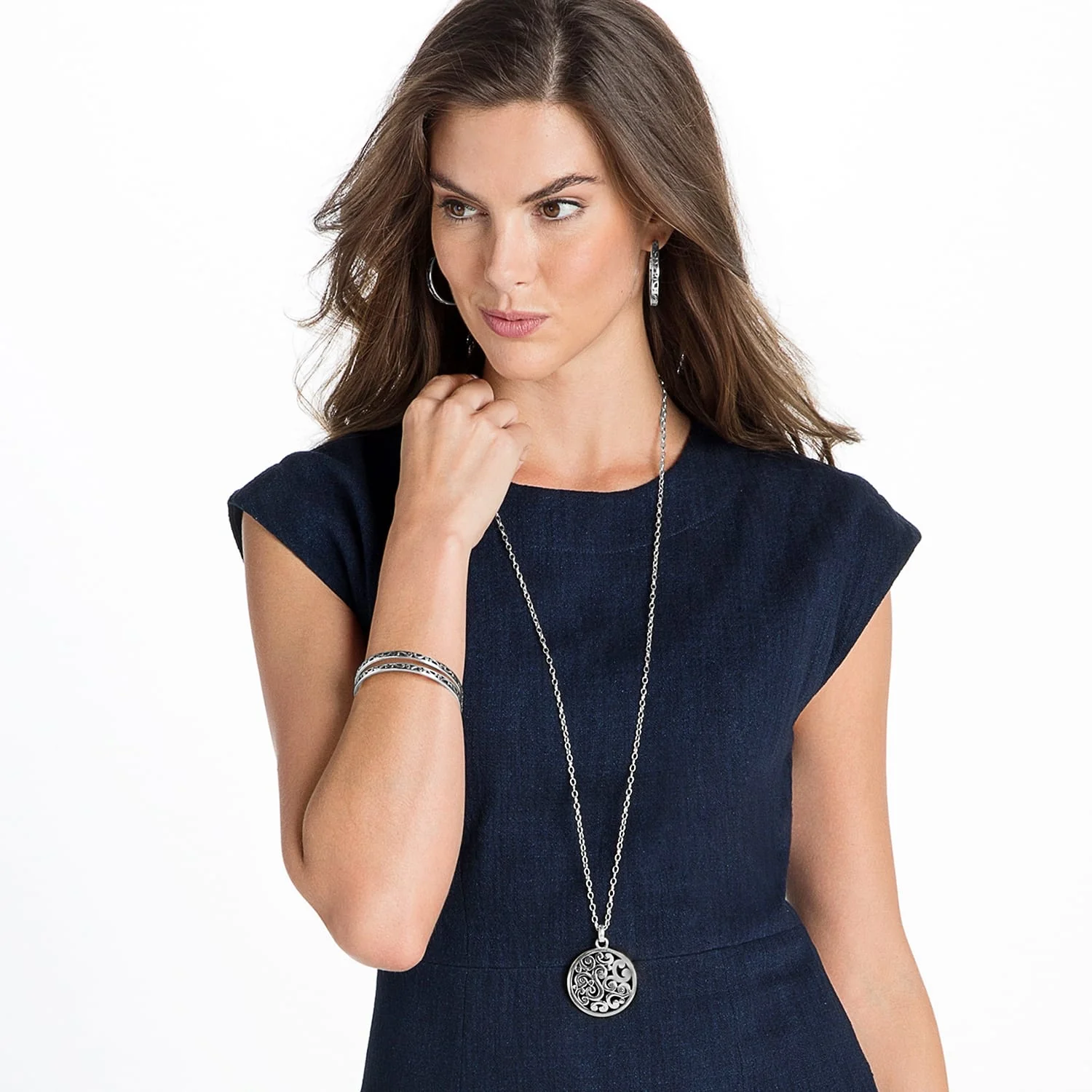 Contempo Large Hoop Earrings - Image 9
