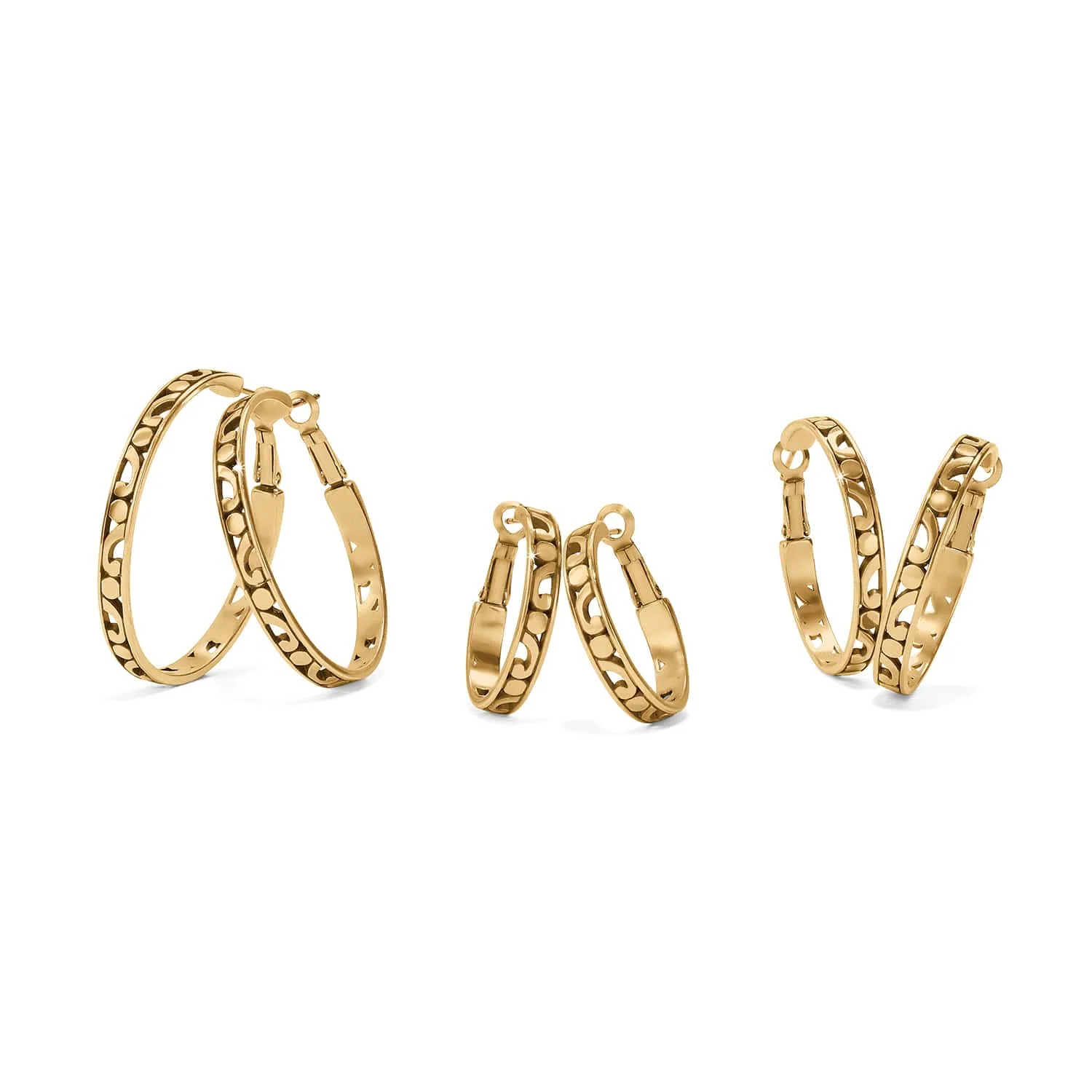 Contempo Small Hoop Earrings - Image 2