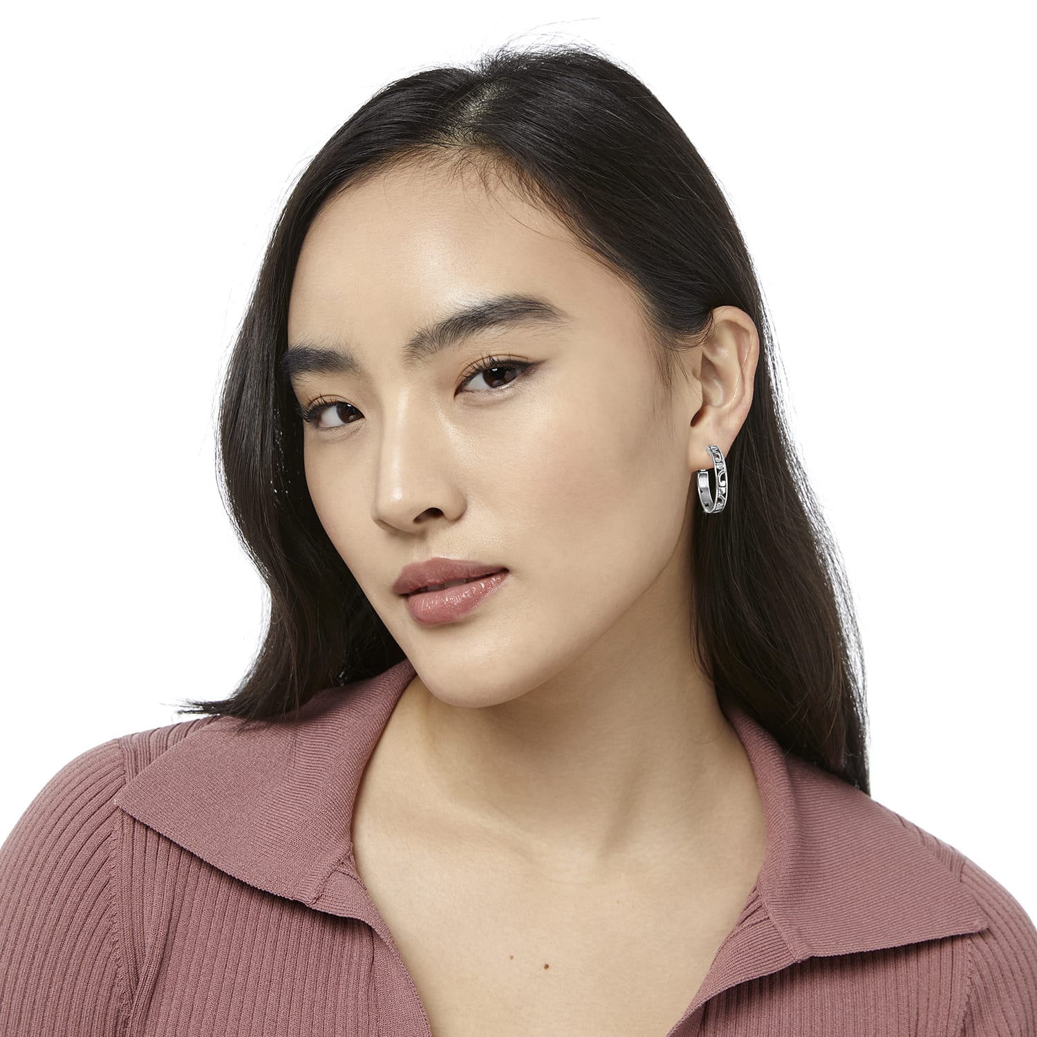 Contempo Small Hoop Earrings - Image 6