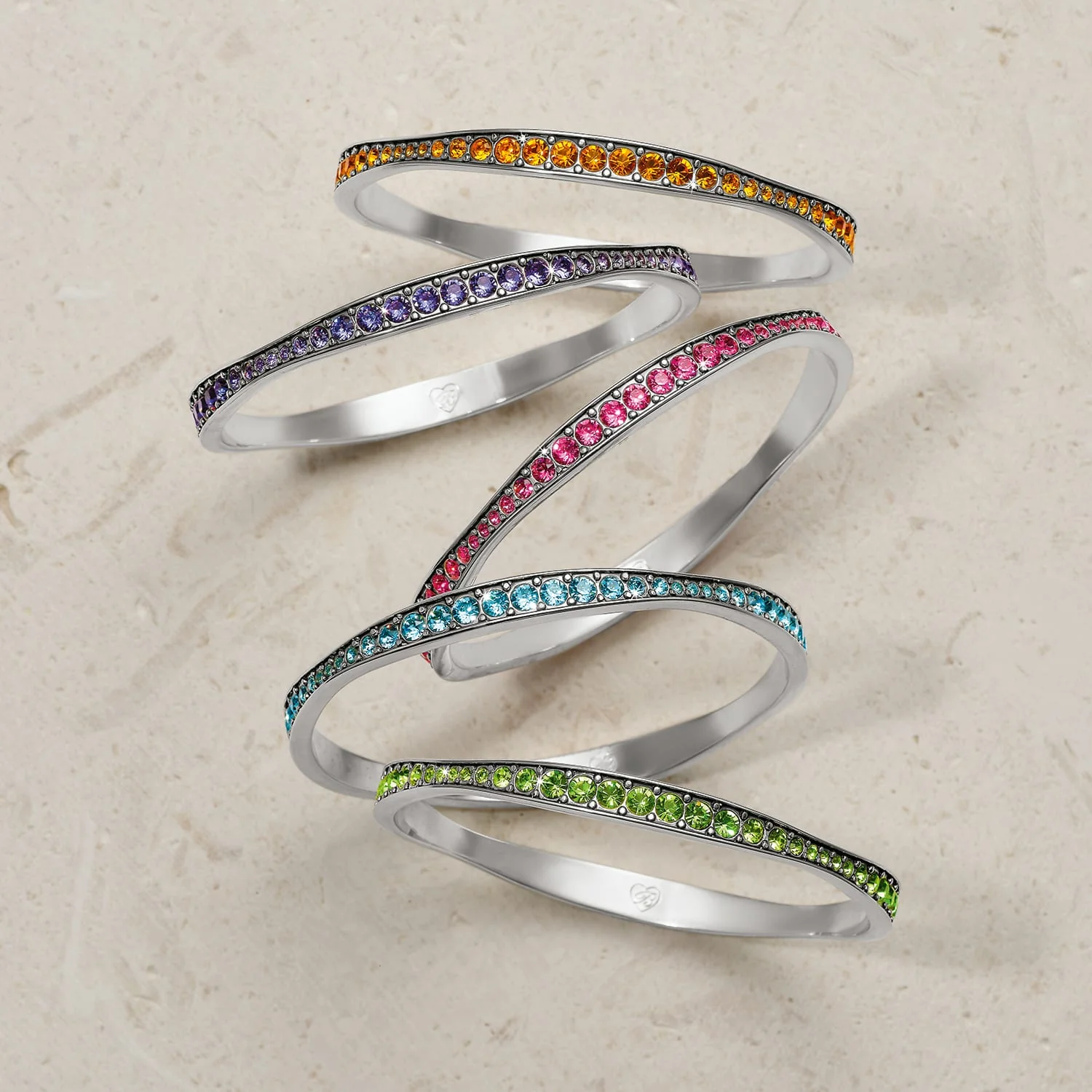 Light Hearted Crystal Bangle - Image 8
