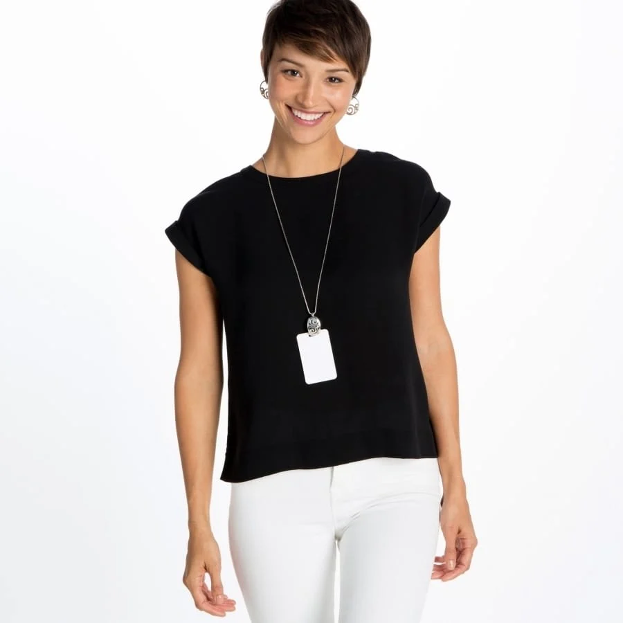 London Groove Badge Clip Necklace - Image 4
