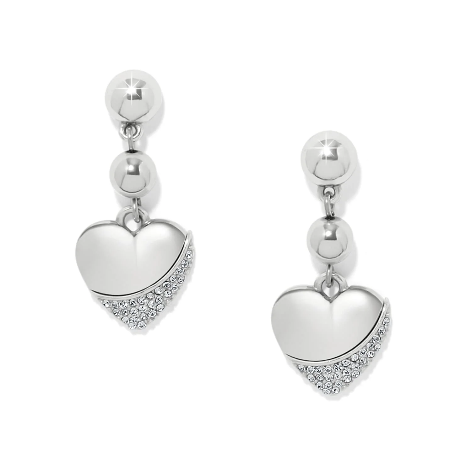 Meridian Petite Heart Wave Post Earrings - Image 3