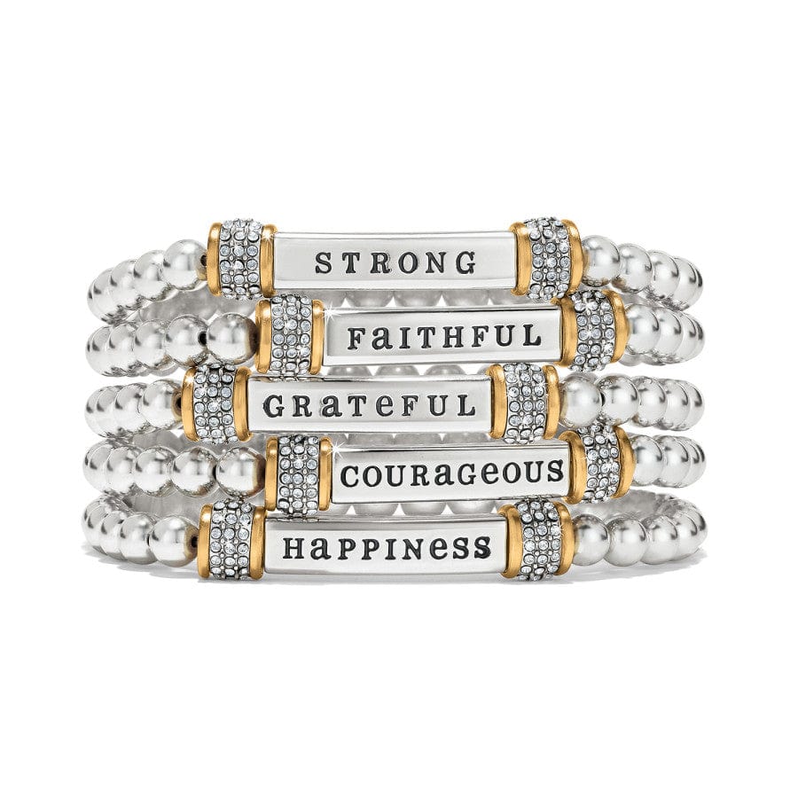 Meridian Strong Two Tone Stretch Bracelet - Image 3