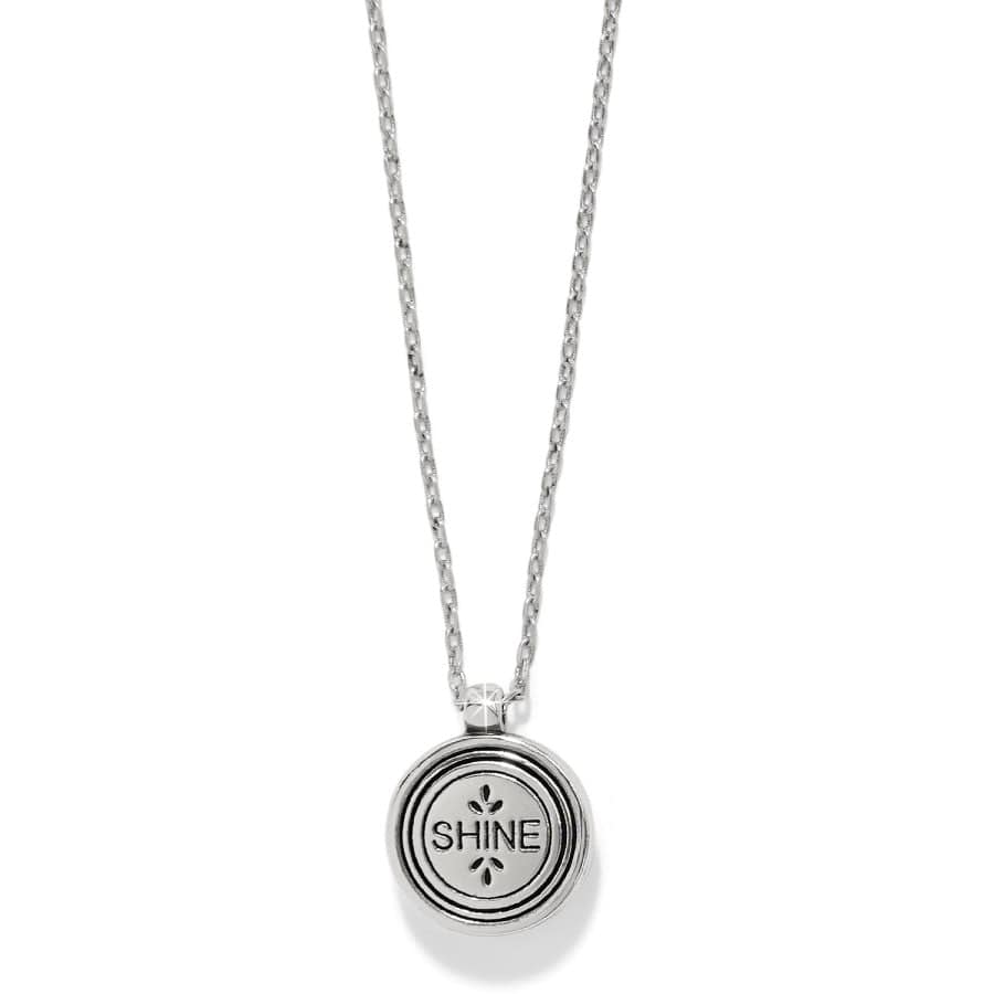 Mosaic Round Two Tone Mini Necklace - Image 2