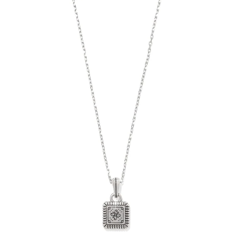 Mosaic Two Tone Mini Tile Necklace - Image 2