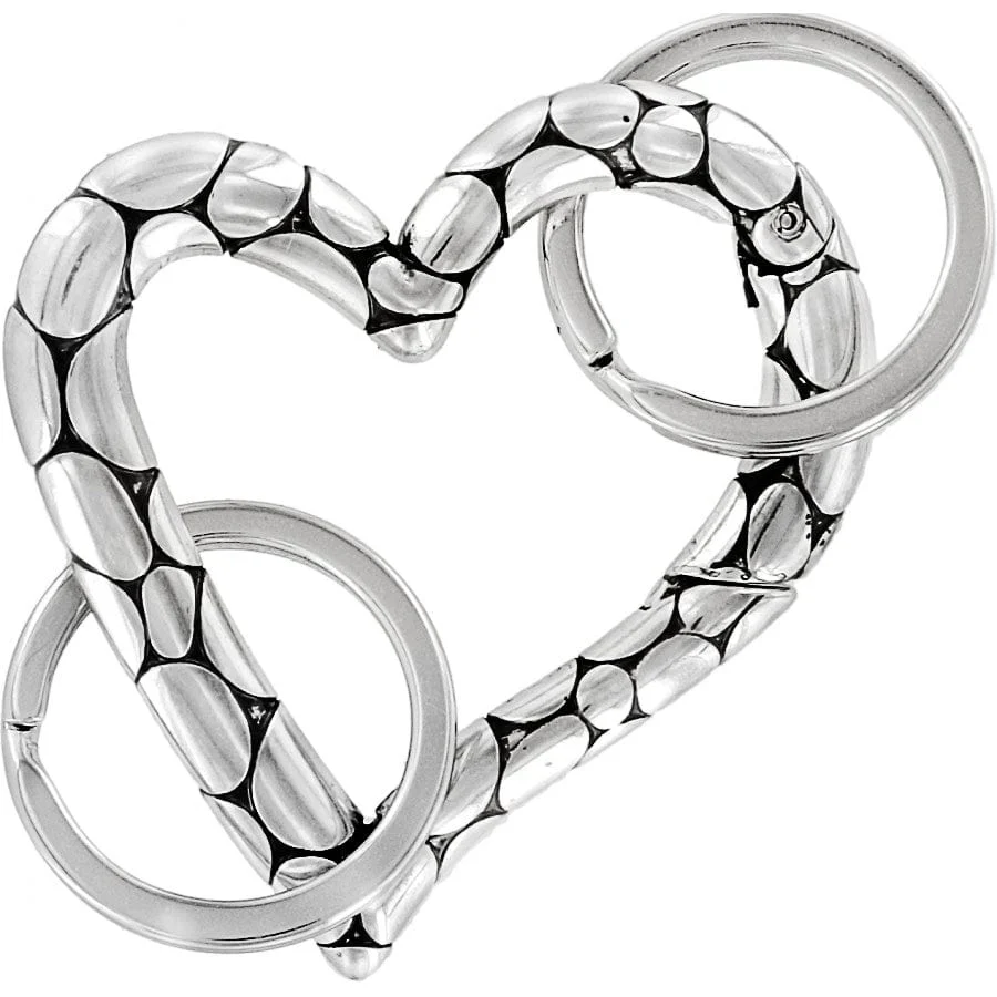 Pebble Heart Valet Key Fob - Image 2