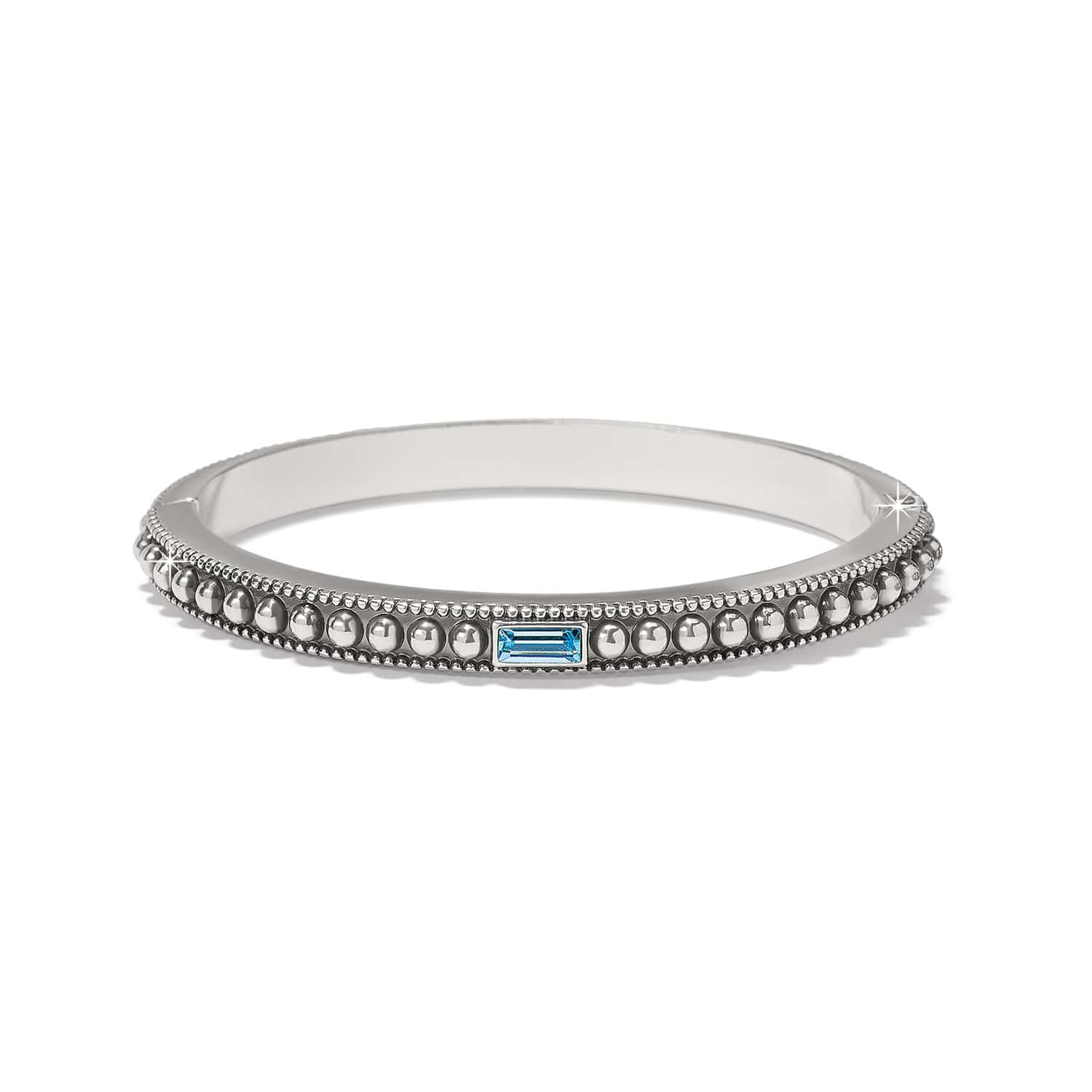 Pretty Tough Gem Hinged Bangle - Image 3