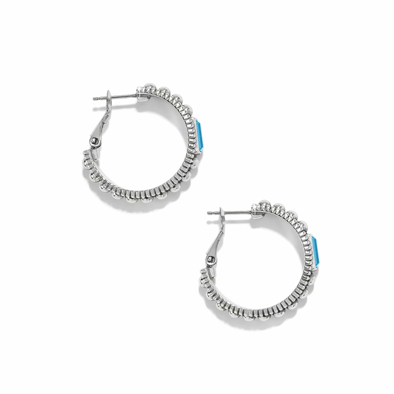 Pretty Tough Gem Hoop Earrings - Image 4