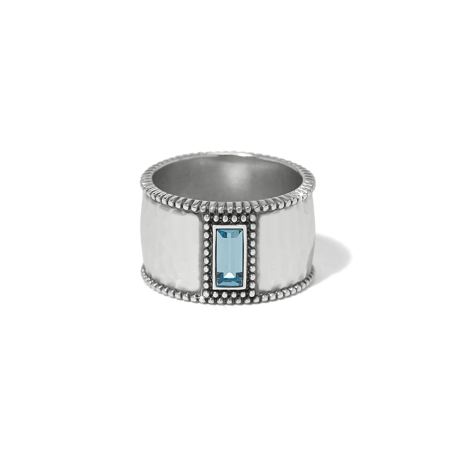 Pretty Tough Gem Wide Band Ring