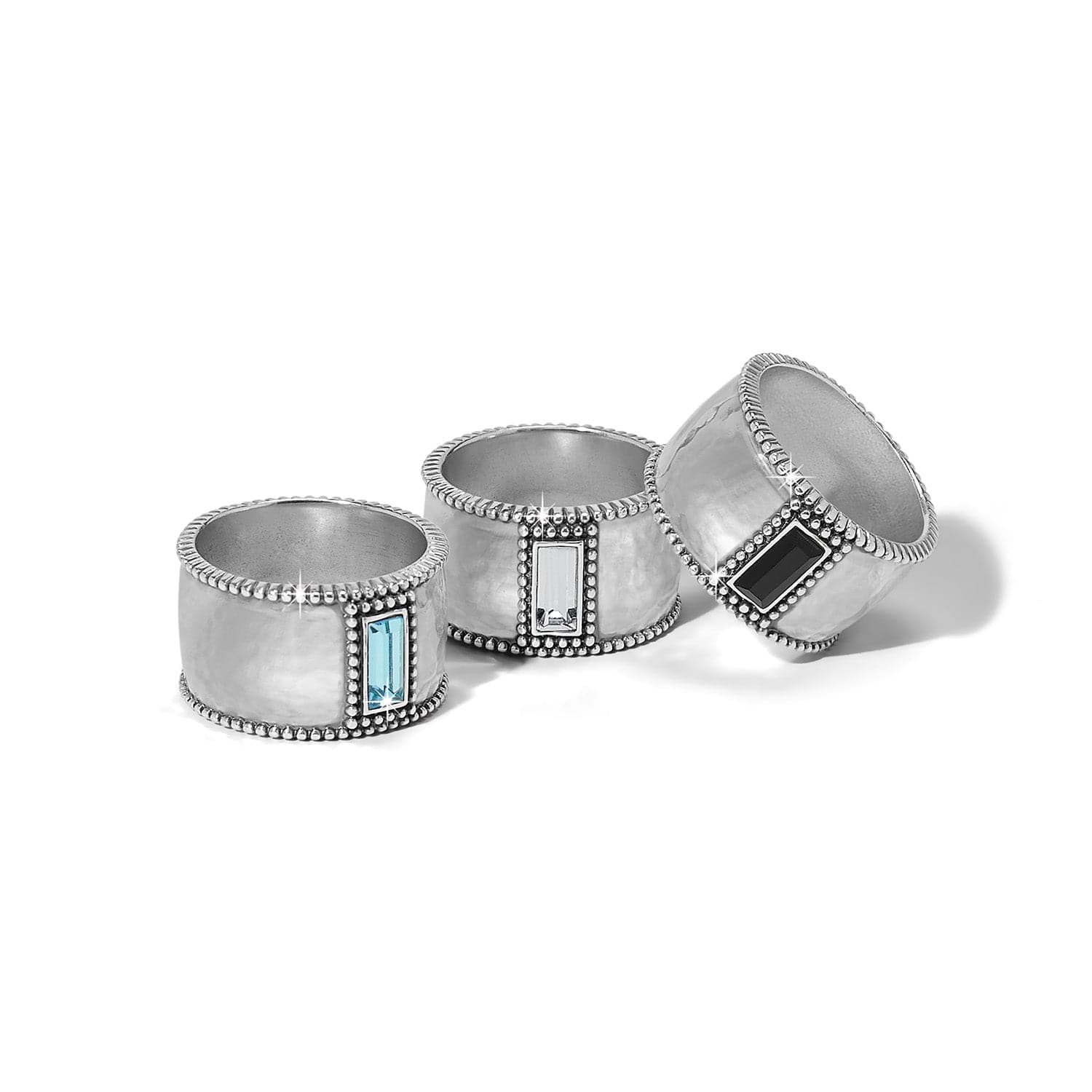 Pretty Tough Gem Wide Band Ring - Image 6