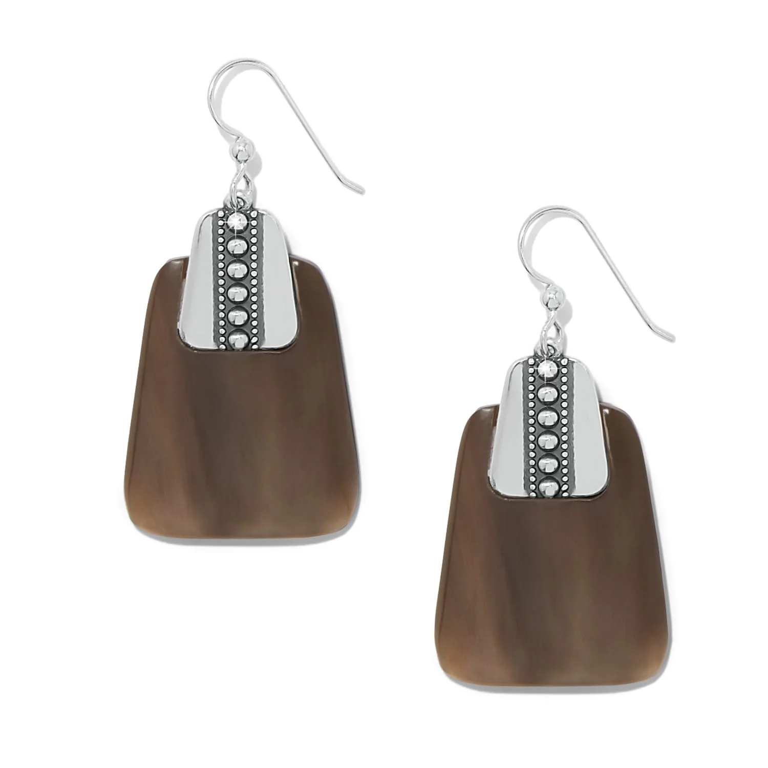 Pretty Tough Geo Horn French Wire Earrings
