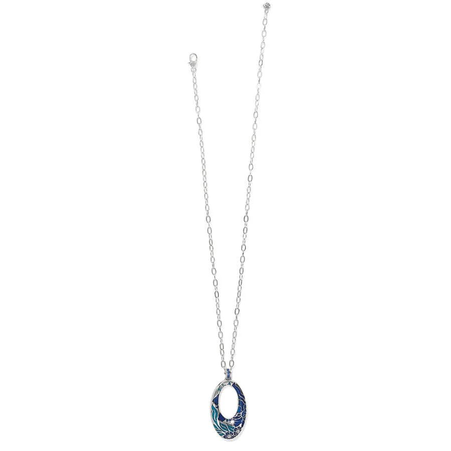 Terra Blue Hoop Necklace - Image 2